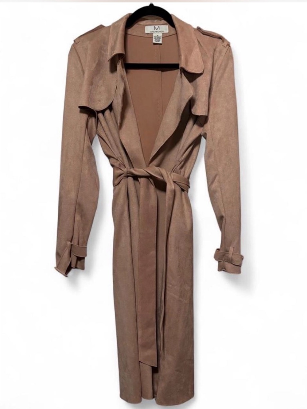Magaschoni Mauve-Taupe Trench Coat with Belt